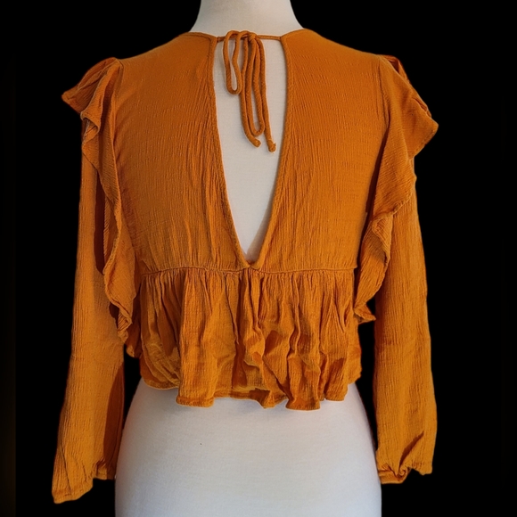 Le Lis size S burnt orange top - Picture 3 of 8